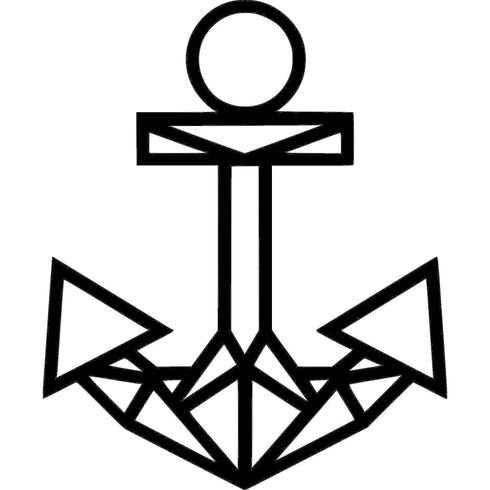 Disegno decorativo da parete in legno “Ancora”