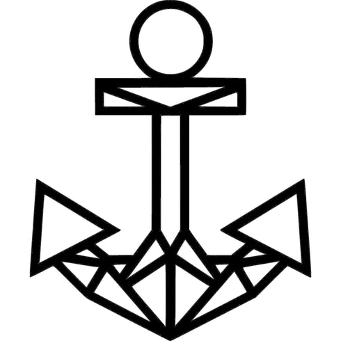 Disegno da parete in legno Ancora - Decorazioni Casa