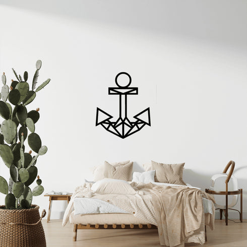 Disegno da parete in legno Ancora - Decorazioni Casa