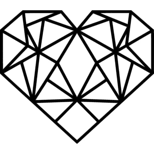 Disegno decorativo da parete in legno “Cuore”