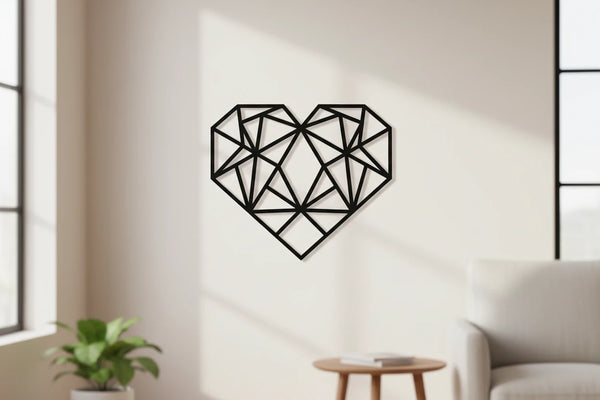 Disegno decorativo da parete in legno “Cuore”