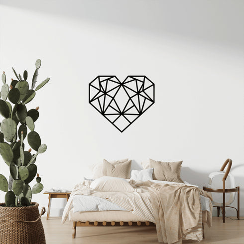 Disegno da parete in legno Cuore - Decorazioni Casa