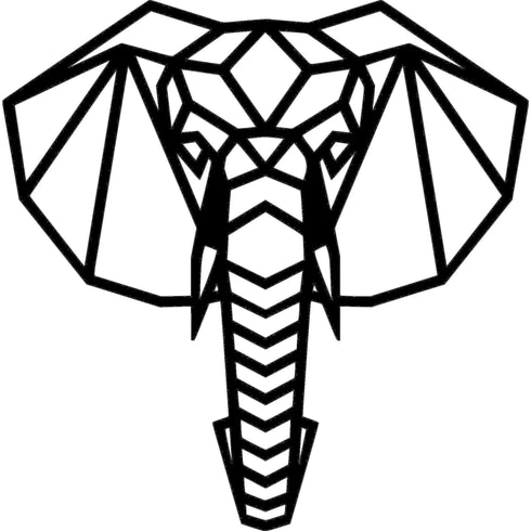 Disegno decorativo da parete in legno “Elefante”