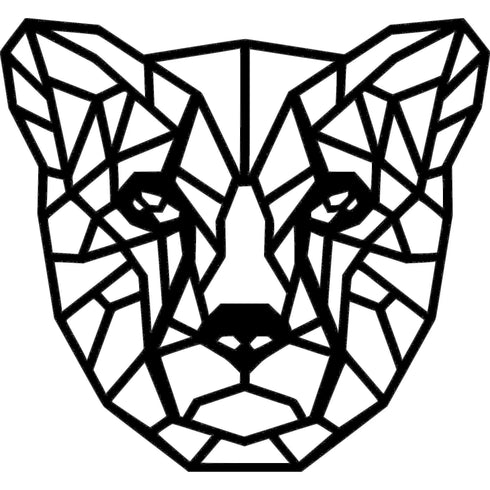 Disegno decorativo da parete in legno “Ghepardo”