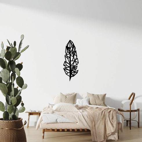 Disegno da parete in legno Piuma - news - Decorazioni Casa