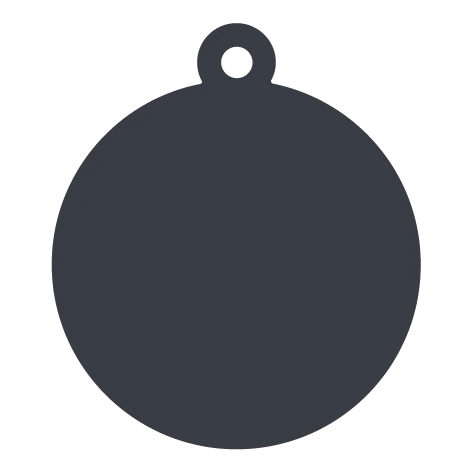 Targhetta cane 1 con incisione nome