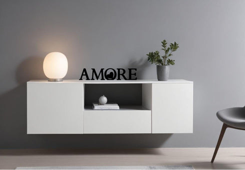 Scritta in legno Amore - Decorazioni Casa