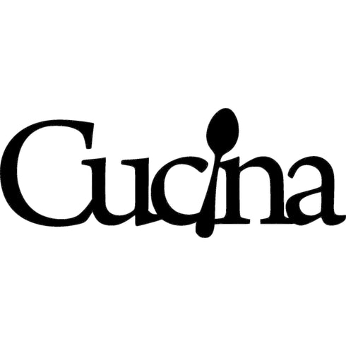 Scritta in legno Cucina con cucchiaio - Decorazioni Casa