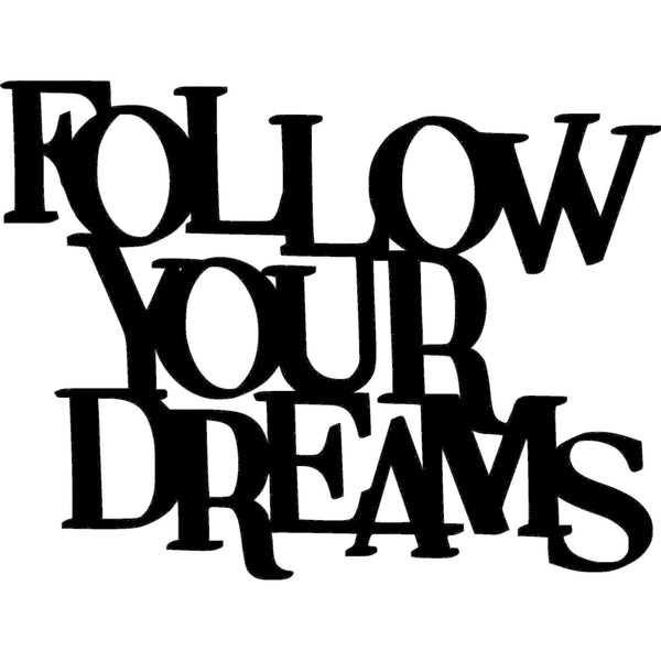 Scritta in legno da appendere Follow Your Dreams - Decorazioni Casa