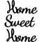 Scritta in legno da appendere Home Sweet Home - Decorazioni Casa