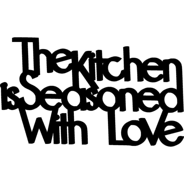 Scritta in legno da appendere Kitchen & Love - Decorazioni Casa