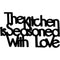Scritta in legno da appendere Kitchen & Love - Decorazioni Casa