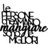 Black wooden wall decoration with Italian phrase about people loving to eat for home decor