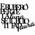 Black wooden wall decoration with Italian text for home decor saying 'Rubero per te la luna se il buio ti fa paura'