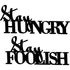 Black wooden wall decor sign with motivational phrases 'Stay Hungry' and 'Stay Foolish' for home decoration