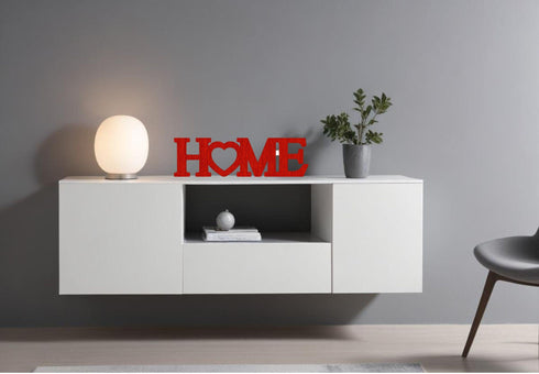 Scritta in legno Home con cuore - Decorazioni Casa