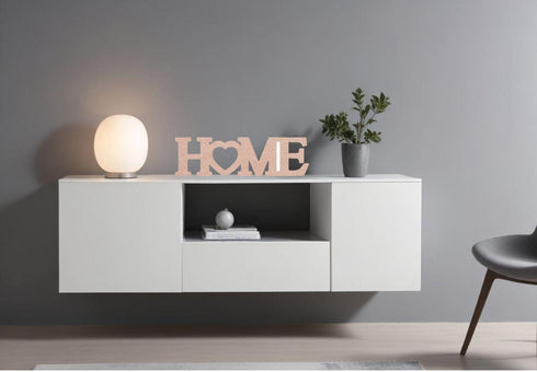Scritta in legno Home con cuore - Decorazioni Casa