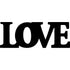 Scritta in legno Love - Decorazioni Casa