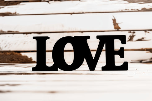 Scritta in legno Love - Decorazioni Casa