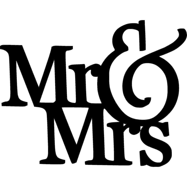 Scritta in legno MR & MRS - Decorazioni Casa